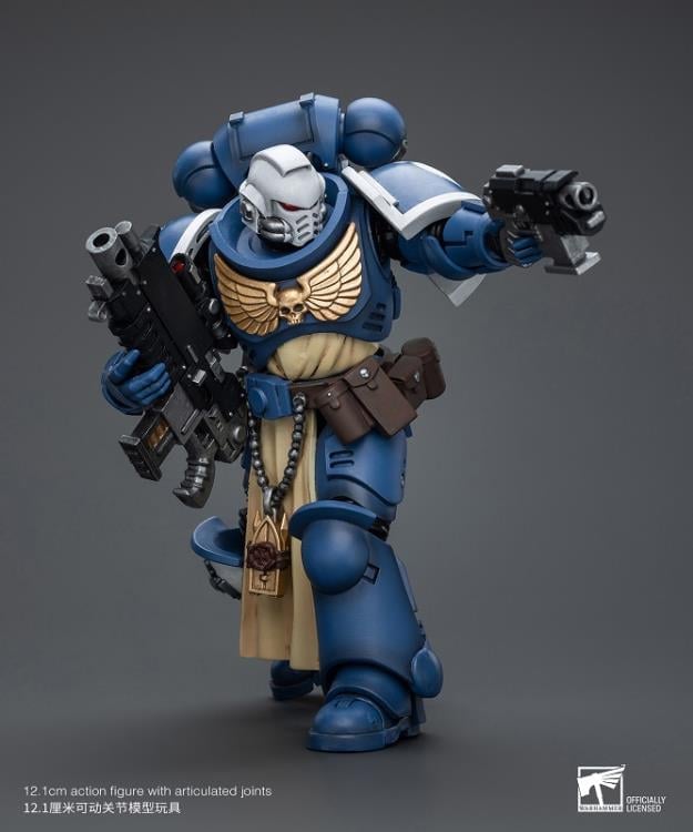 Warhammer 40K Ultramarines Sternguard Veteran with Bolt Rifle 1/18 Scale Action Figure Gallery Image 9