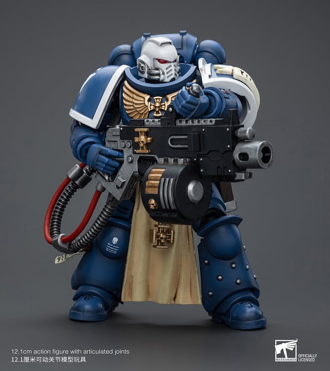 Warhammer 40K Ultramarines Sternguard Veteran with Heavy Bolter 1/18 Scale Action Figure Gallery Image 9