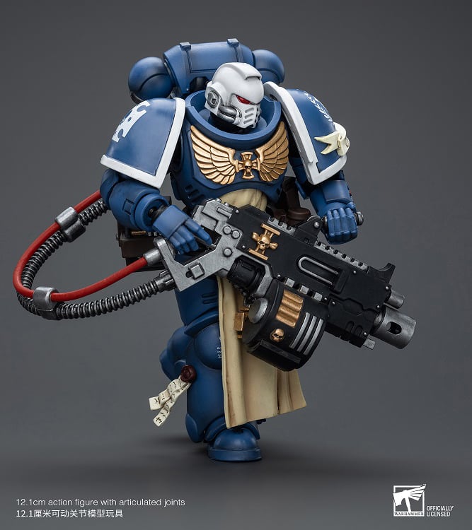Warhammer 40K Ultramarines Sternguard Veteran with Heavy Bolter 1/18 Scale Action Figure Gallery Image 5