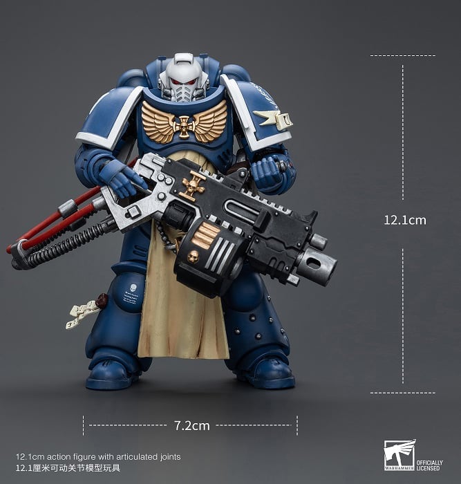 Warhammer 40K Ultramarines Sternguard Veteran with Heavy Bolter 1/18 Scale Action Figure Gallery Image 10