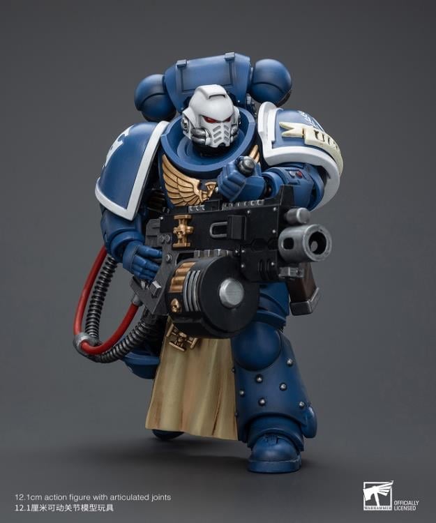 Warhammer 40K Ultramarines Sternguard Veteran with Heavy Bolter 1/18 Scale Action Figure Gallery Image 7