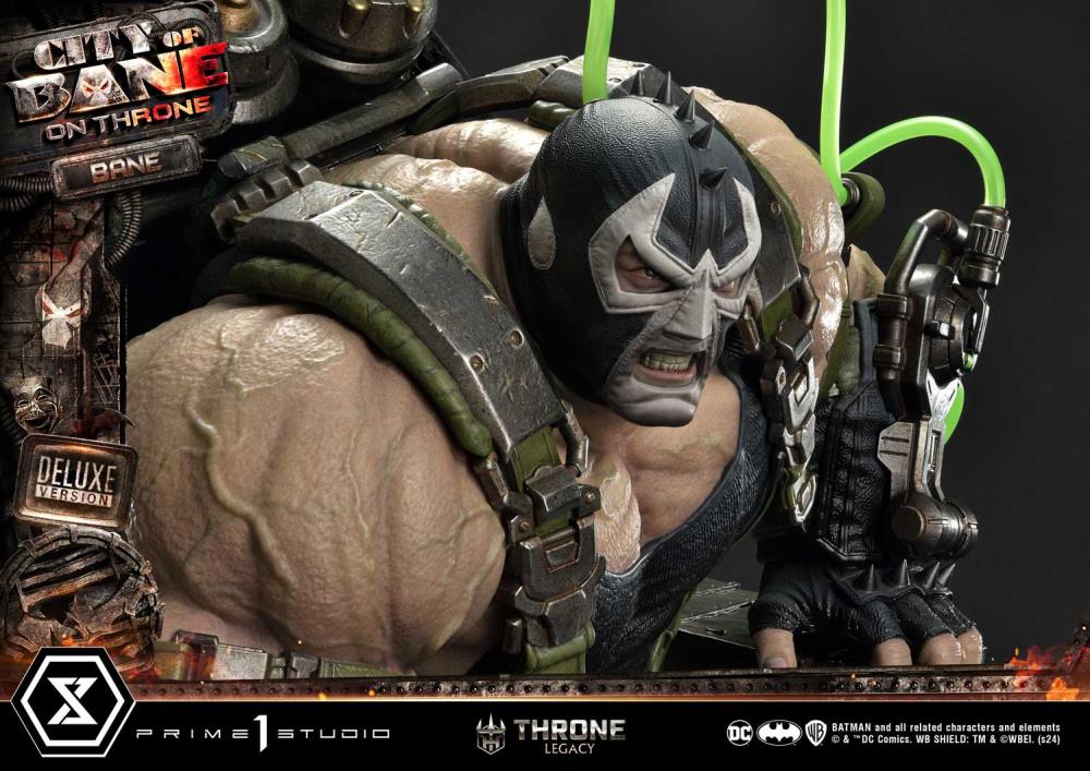 Batman: City of Bane Throne Legacy Collection Bane on Throne (Deluxe Ver.) 1/4 Scale Limited Edition Statue (With Bonus) Gallery Image 23