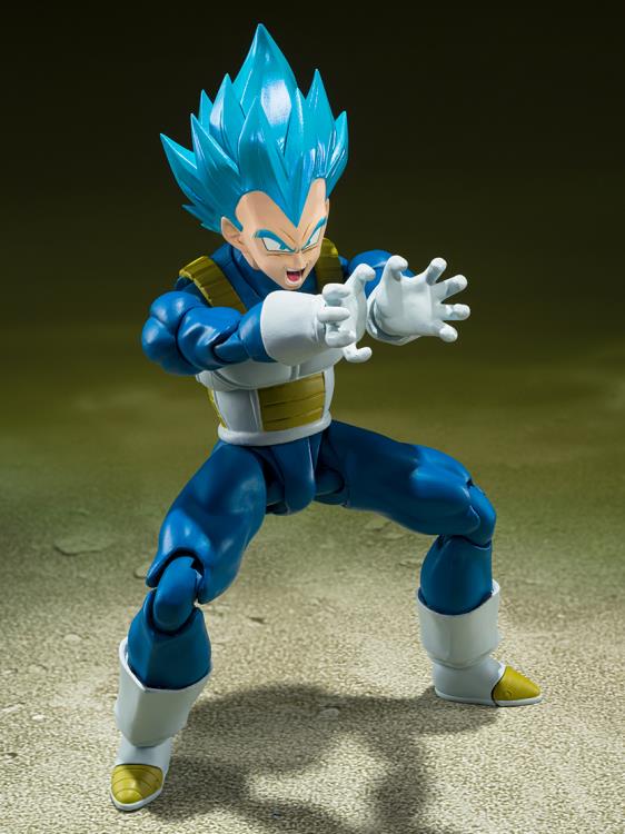 Dragon Ball Super S.H.Figuarts Super Saiyan God Super Saiyan Vegeta (Unwavering Saiyan Pride) Action Figure Gallery Image 4