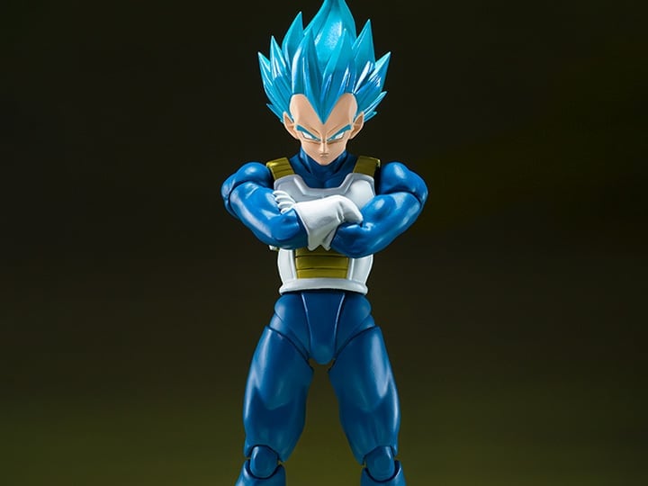 Dragon Ball Super S.H.Figuarts Super Saiyan God Super Saiyan Vegeta (Unwavering Saiyan Pride) Action Figure Gallery Image 1