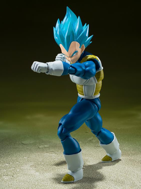 Dragon Ball Super S.H.Figuarts Super Saiyan God Super Saiyan Vegeta (Unwavering Saiyan Pride) Action Figure Gallery Image 6