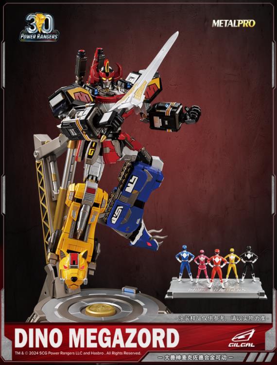 Mighty Morphin Power Rangers Metal Pro Dino Megazord Action Figure Gallery Image 10
