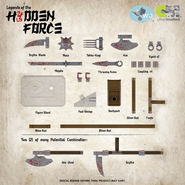 Legends of the Hidden Force Battle Weary Accessory Pack Gallery Image 3