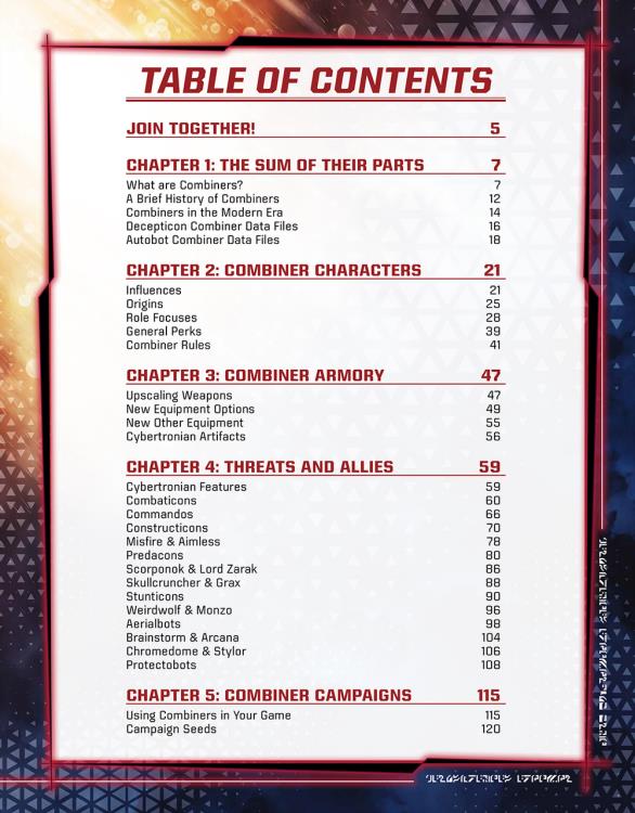 Transformers Roleplaying Game: The Enigma of Combination Sourcebook Gallery Image 5