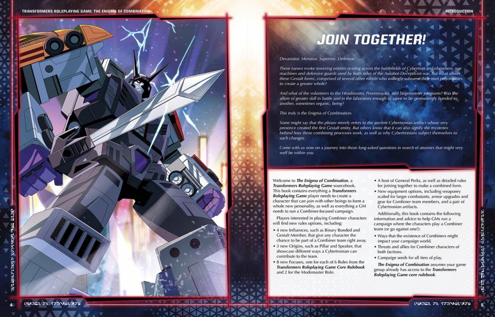 Transformers Roleplaying Game: The Enigma of Combination Sourcebook Gallery Image 7