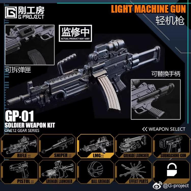 Gear Series GP-01 1/12 Scale Soldier Weapon Kit Gallery Image 6