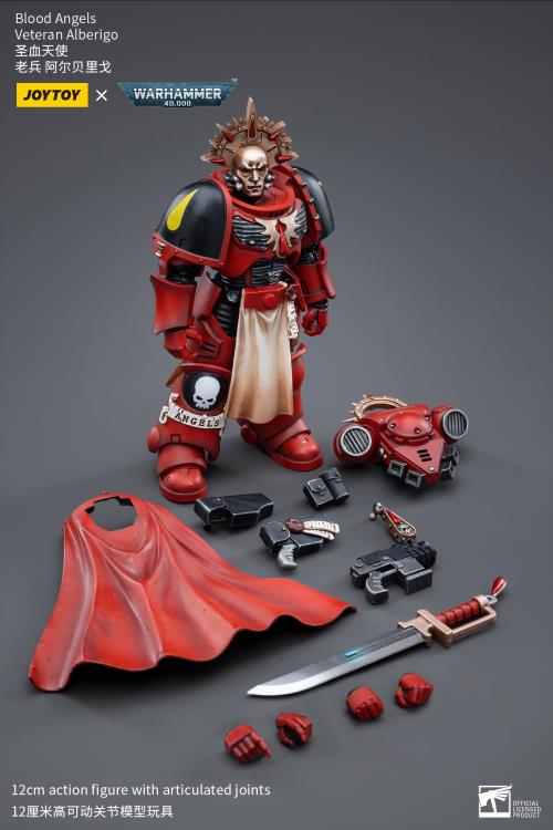 Warhammer 40k Blood Angels Veteran Alberigo 1/18 Scale Action Figure (Reissue) Gallery Image 7