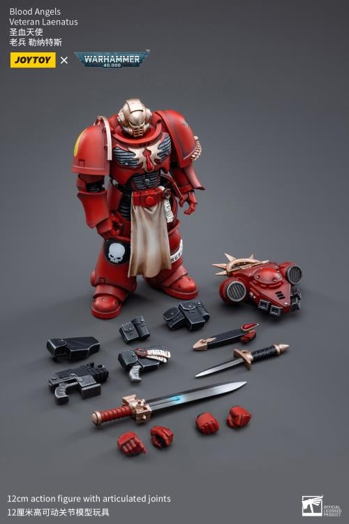 Warhammer 40k Blood Angels Veteran Laenatus 1/18 Scale Action Figure (Reissue) Gallery Image 7