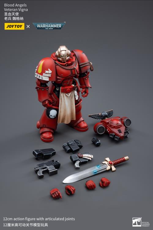 Warhammer 40k Blood Angels Veteran Vigna 1/18 Scale Action Figure (Reissue) Gallery Image 7