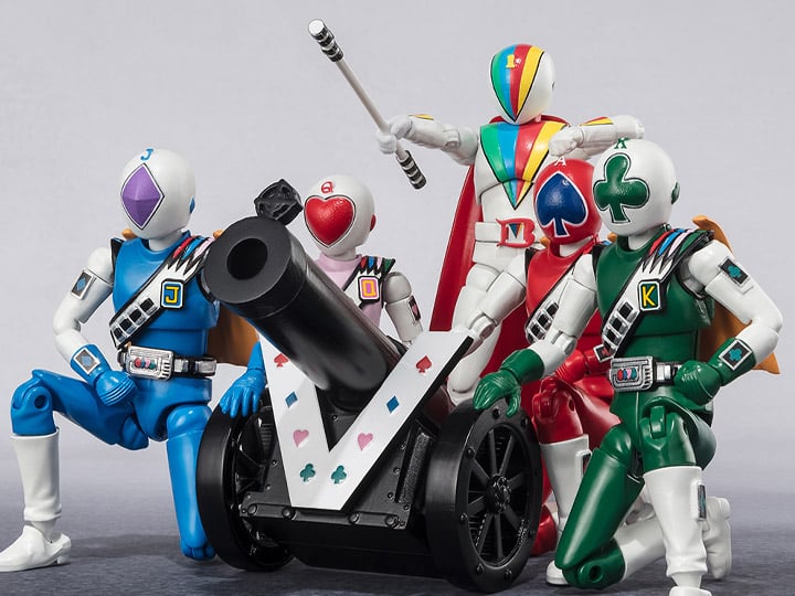 J.A.K.Q. Dengekitai Shodo Super Boxed Set of 5 Figures Gallery Image 1