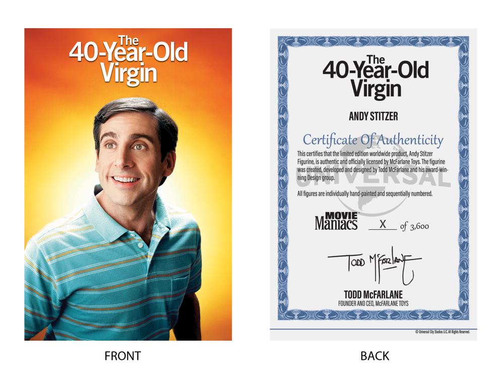 The 40-Year-Old Virgin Movie Maniacs Andy Stitzer Limited Edition Figure Gallery Image 11