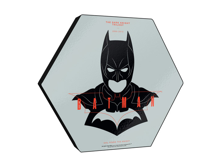 The Dark Knight Trilogy 85th Anniversary Batman Knexagon Wood Print Gallery Image 1