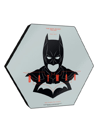 The Dark Knight Trilogy 85th Anniversary Batman Knexagon Wood Print Gallery Image 2