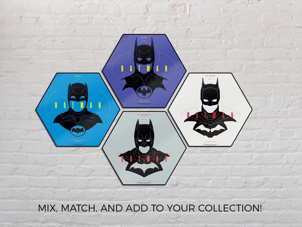 The Dark Knight Trilogy 85th Anniversary Batman Knexagon Wood Print Gallery Image 8