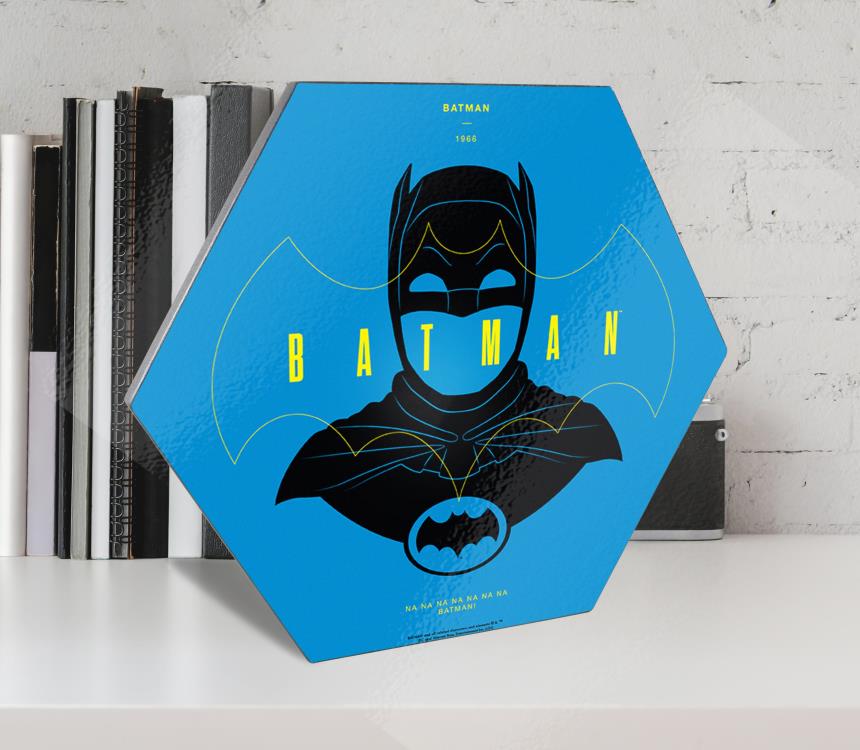 Batman Classic TV Series 85th Anniversary Batman Knexagon Wood Print Gallery Image 3