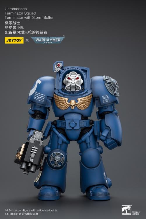 Warhammer 40K Ultramarines Terminator Squad Terminator with Storm Bolter 1/18 Scale Action Figure Gallery Image 3