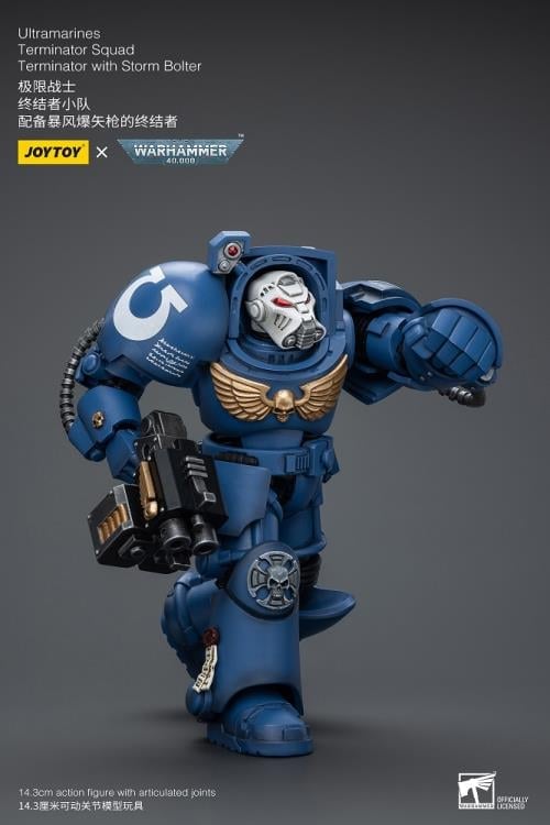 Warhammer 40K Ultramarines Terminator Squad Terminator with Storm Bolter 1/18 Scale Action Figure Gallery Image 5