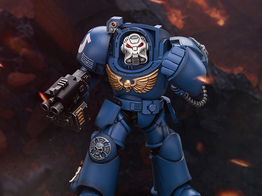Warhammer 40K Ultramarines Terminator Squad Terminator with Storm Bolter 1/18 Scale Action Figure Gallery Image 1