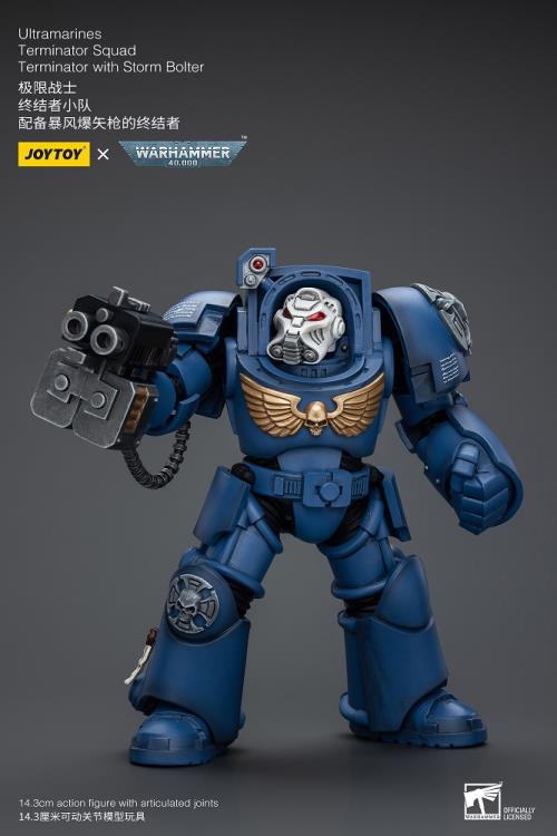 Warhammer 40K Ultramarines Terminator Squad Terminator with Storm Bolter 1/18 Scale Action Figure Gallery Image 4