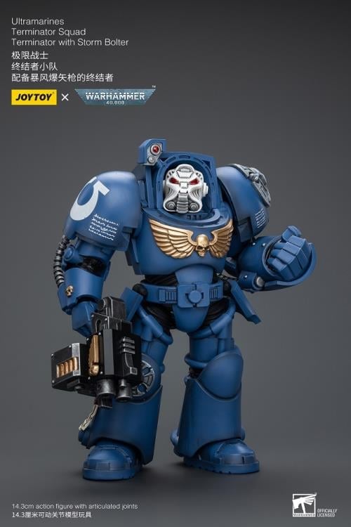 Warhammer 40K Ultramarines Terminator Squad Terminator with Storm Bolter 1/18 Scale Action Figure Gallery Image 9