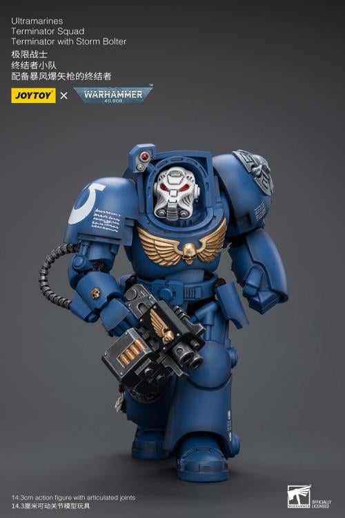 Warhammer 40K Ultramarines Terminator Squad Terminator with Storm Bolter 1/18 Scale Action Figure Gallery Image 8