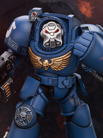 Warhammer 40K Ultramarines Terminator Squad Terminator with Storm Bolter 1/18 Scale Action Figure Gallery Image 2