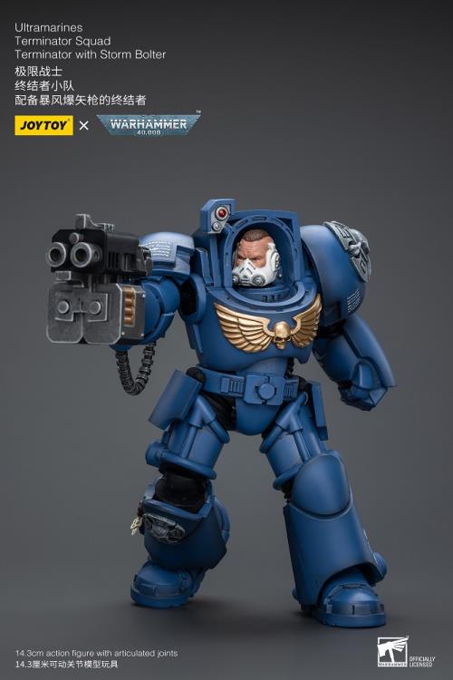 Warhammer 40K Ultramarines Terminator Squad Terminator with Storm Bolter 1/18 Scale Action Figure Gallery Image 11
