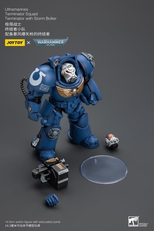 Warhammer 40K Ultramarines Terminator Squad Terminator with Storm Bolter 1/18 Scale Action Figure Gallery Image 12