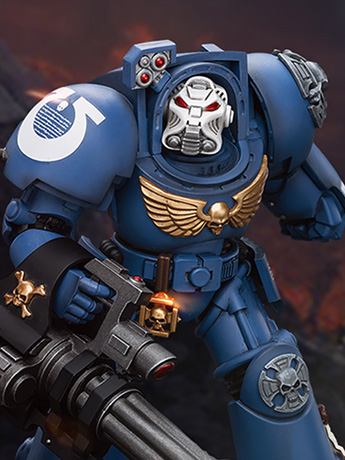 Warhammer 40K Ultramarines Terminator Squad Terminator with Assault Cannon 1/18 Scale Action Figure Gallery Image 2