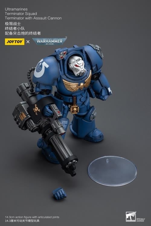 Warhammer 40K Ultramarines Terminator Squad Terminator with Assault Cannon 1/18 Scale Action Figure Gallery Image 10
