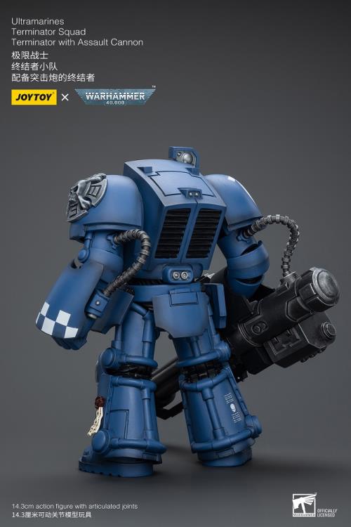 Warhammer 40K Ultramarines Terminator Squad Terminator with Assault Cannon 1/18 Scale Action Figure Gallery Image 5