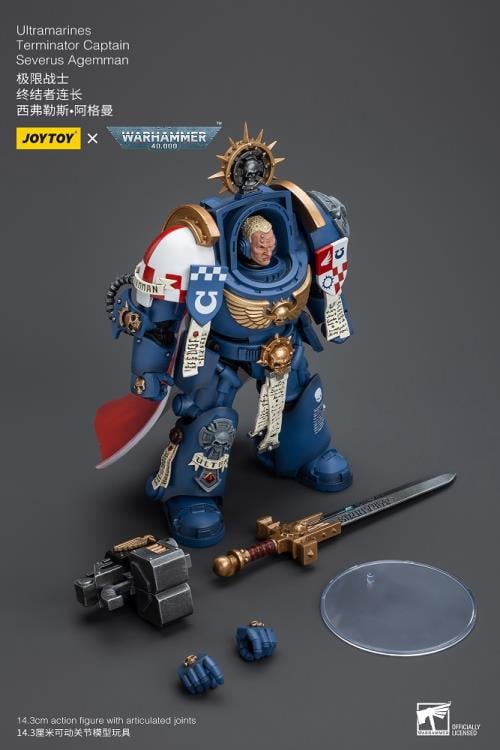 Warhammer 40K Ultramarines Terminator Captain Severus Agemman 1/18 Scale Action Figure Gallery Image 11