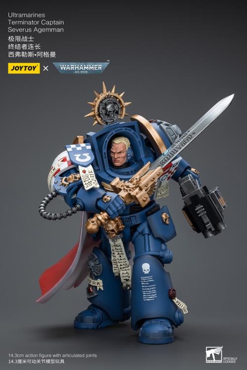 Warhammer 40K Ultramarines Terminator Captain Severus Agemman 1/18 Scale Action Figure Gallery Image 8
