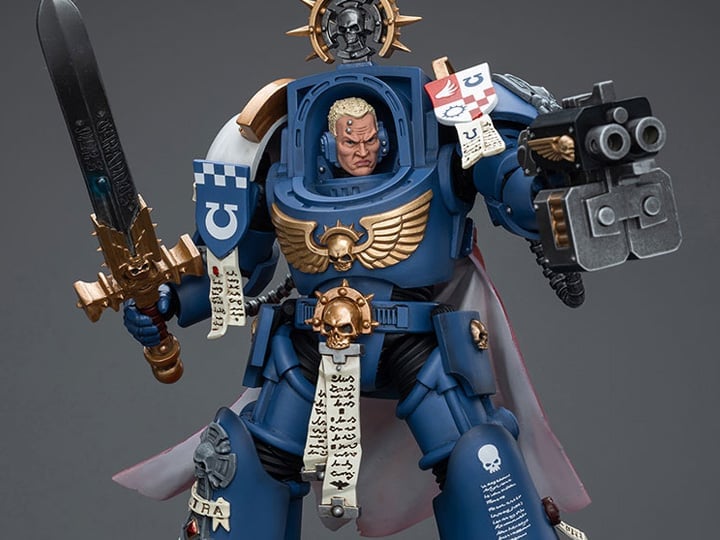 Warhammer 40K Ultramarines Terminator Captain Severus Agemman 1/18 Scale Action Figure Gallery Image 1