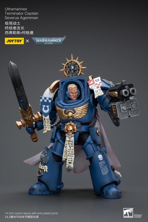 Warhammer 40K Ultramarines Terminator Captain Severus Agemman 1/18 Scale Action Figure Gallery Image 6