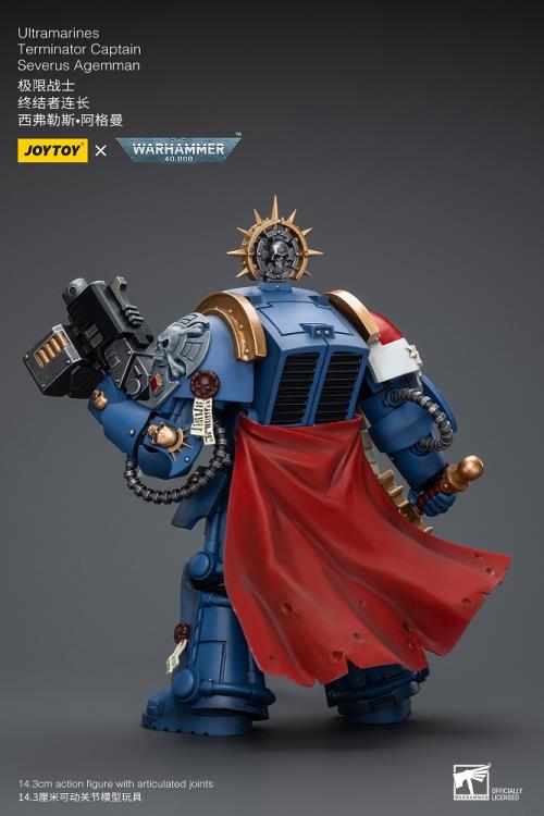 Warhammer 40K Ultramarines Terminator Captain Severus Agemman 1/18 Scale Action Figure Gallery Image 5