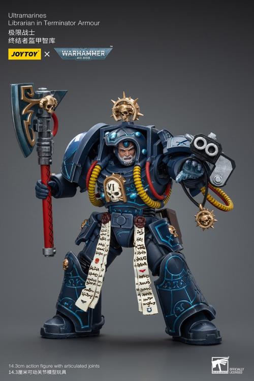 Warhammer 40K Ultramarines Librarian in Terminator Armor 1/18 Scale Action Figure Gallery Image 10