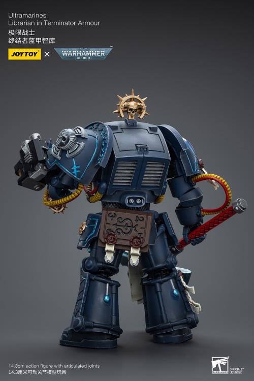 Warhammer 40K Ultramarines Librarian in Terminator Armor 1/18 Scale Action Figure Gallery Image 6