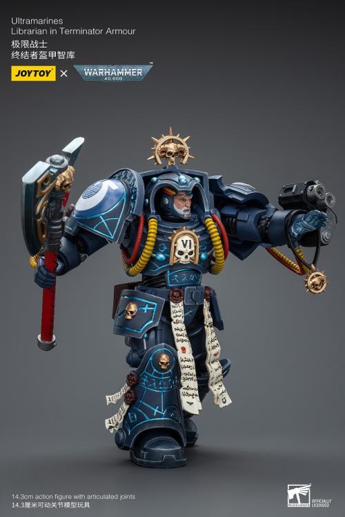 Warhammer 40K Ultramarines Librarian in Terminator Armor 1/18 Scale Action Figure Gallery Image 5