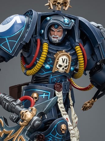 Warhammer 40K Ultramarines Librarian in Terminator Armor 1/18 Scale Action Figure Gallery Image 2