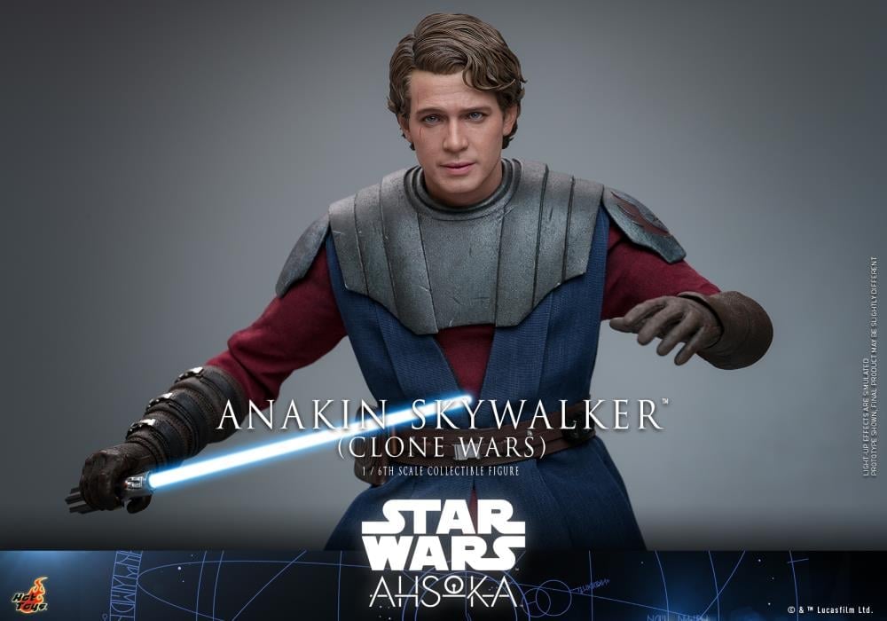 Star Wars: Ahsoka TMS Anakin Skywalker (Clone Wars Era) 1/6 Scale Collectible Figure Gallery Image 14