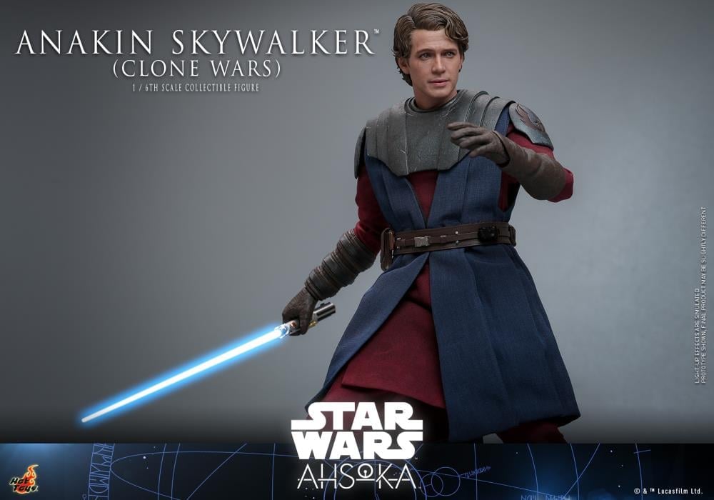 Star Wars: Ahsoka TMS Anakin Skywalker (Clone Wars Era) 1/6 Scale Collectible Figure Gallery Image 13