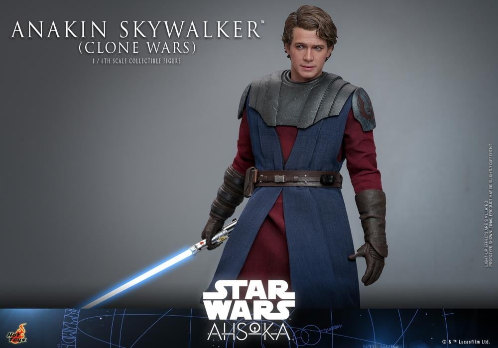 Star Wars: Ahsoka TMS Anakin Skywalker (Clone Wars Era) 1/6 Scale Collectible Figure Gallery Image 15