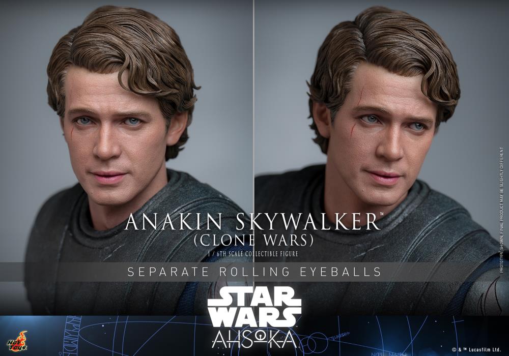 Star Wars: Ahsoka TMS Anakin Skywalker (Clone Wars Era) 1/6 Scale Collectible Figure Gallery Image 18