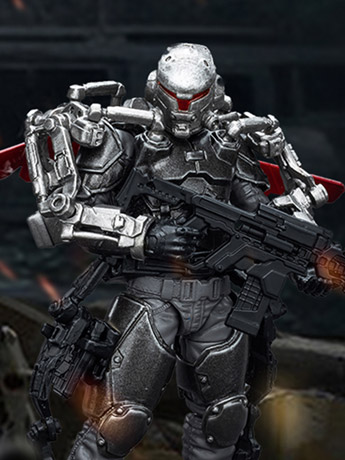 Military Figures Army Builder Promotion Pack Figure 28 Lone Wolf with Exoskeleton 1/18 Scale Action Figure Gallery Image 2