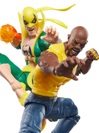 The New Avengers Marvel Legends Iron Fist & Luke Cage Action Figure Two-Pack Gallery Image 2